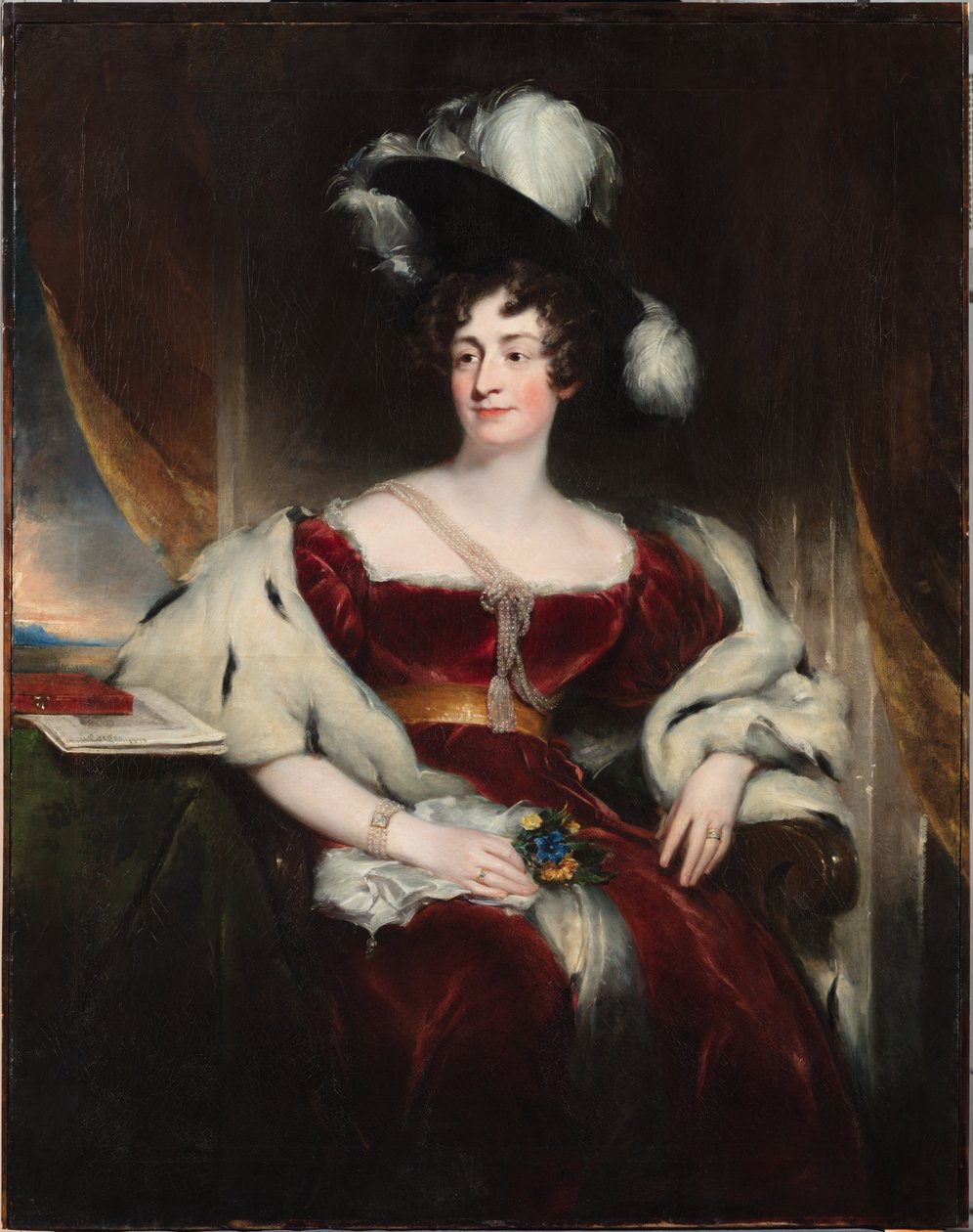 Porträt von Charlotte Florentia, dritte Herzogin von Northumberland (1787-1866) von Martin Cregan