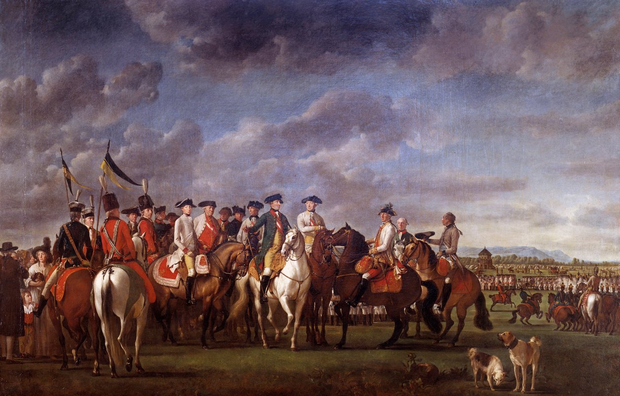 Kaiser Joseph II. von Österreich im Lager von Minkendorf bei Baden im Jahr 1788 von Martin Ferdinand Quadal