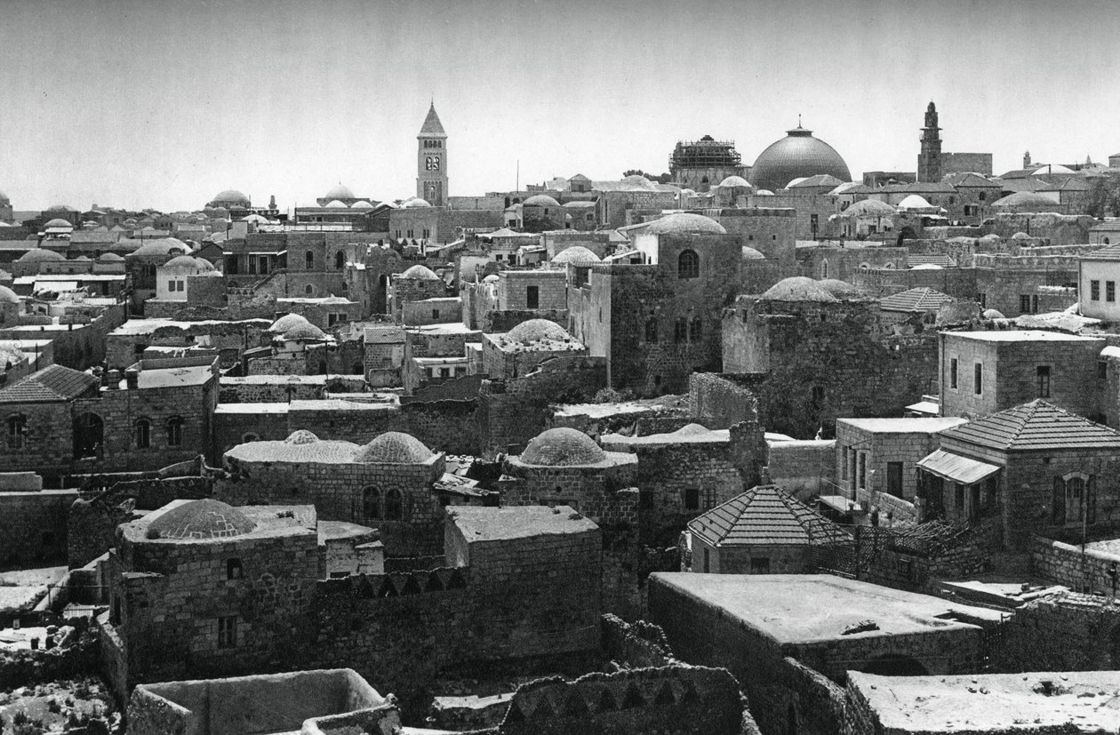 Jerusalem und Kuppel der Grabeskirche, 1937 von Martin Hurlimann