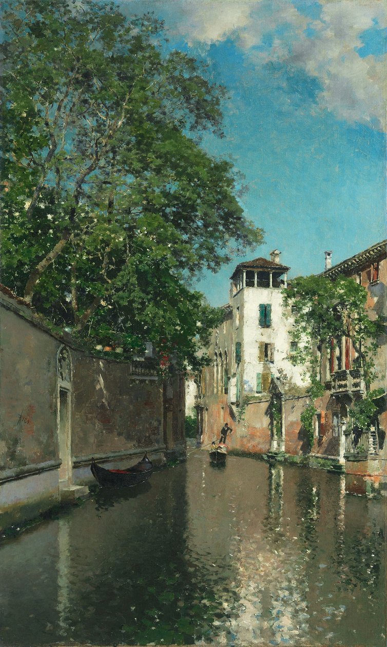 Kanal in Venedig, ca. 1880 von Martín Rico y Ortega