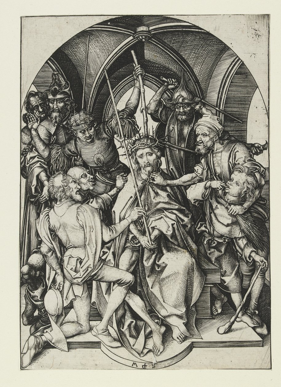 Christus mit Dornenkrone, spätes 15. Jahrhundert von Martin Schongauer