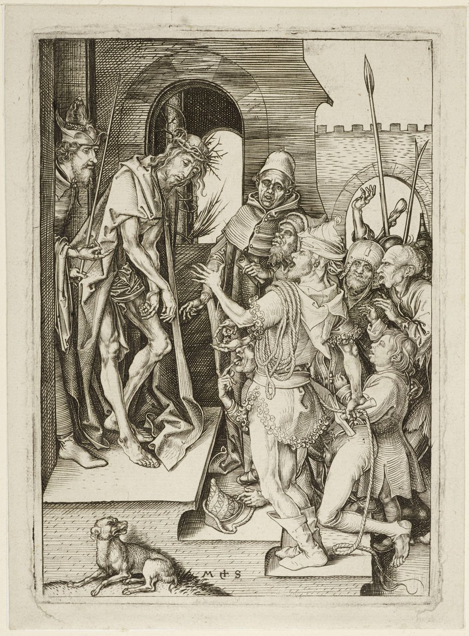 Die Passion Christi - Schaustellung Christi (Ecce Homo) von Martin Schongauer