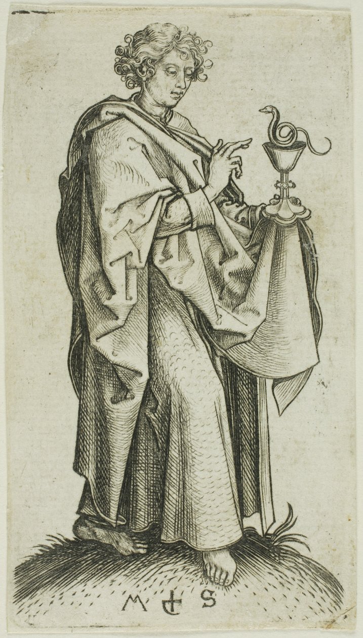 Der heilige Johannes, aus Apostel von Martin Schongauer