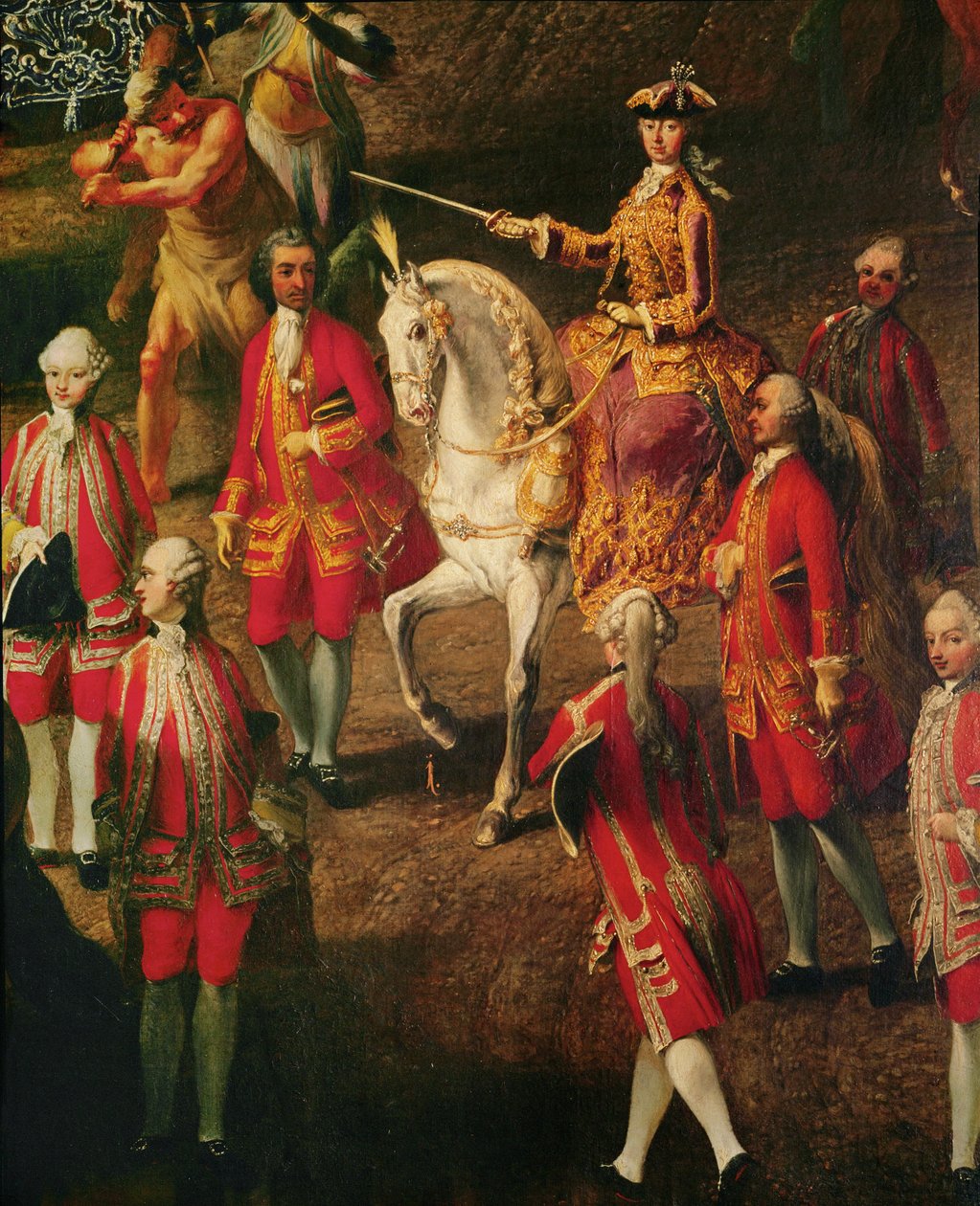 Kaiserin Maria Theresia während des "Damenkarussells" am 2. Januar von Martin van Mytens or Meytens