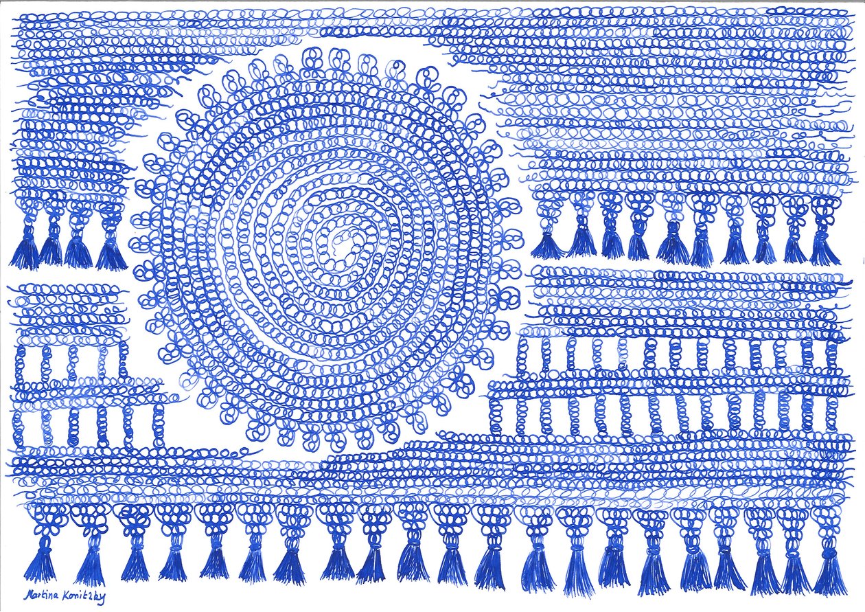 Häkeln Blaue Tinte von Martina Konitzky