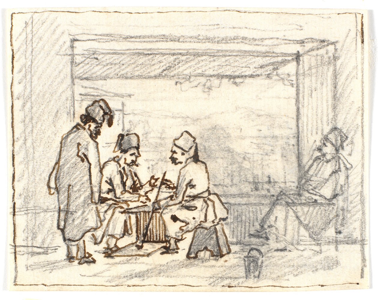 Brettspielende Orientalen von Martinus Rørbye