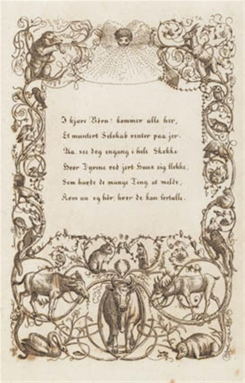 Illustration zu "Halvhundrede Fabler for Børn" von Hey von Martinus Rørbye