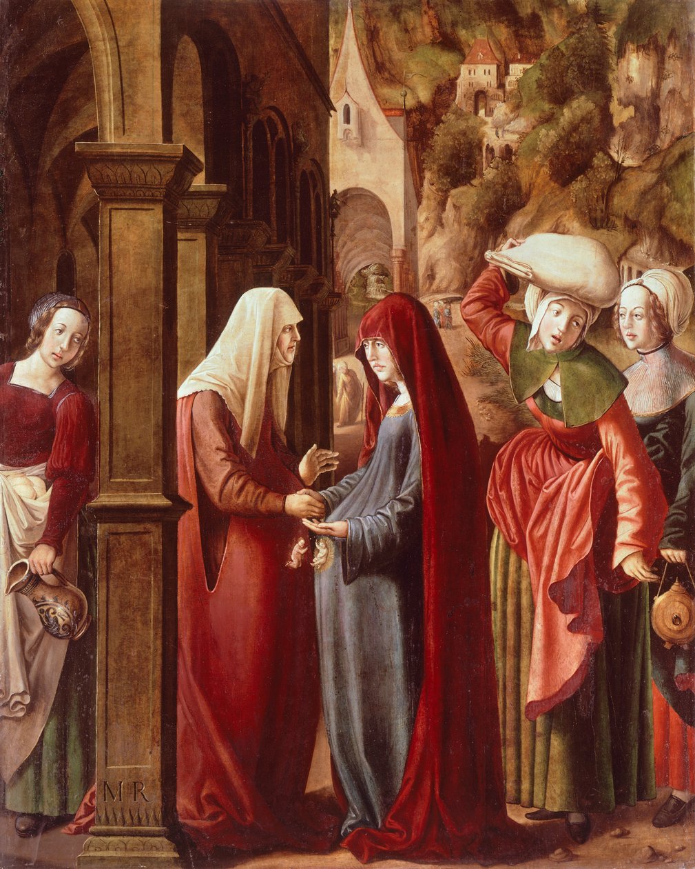 Die Heimsuchung (Detail) von Marx Reichlich