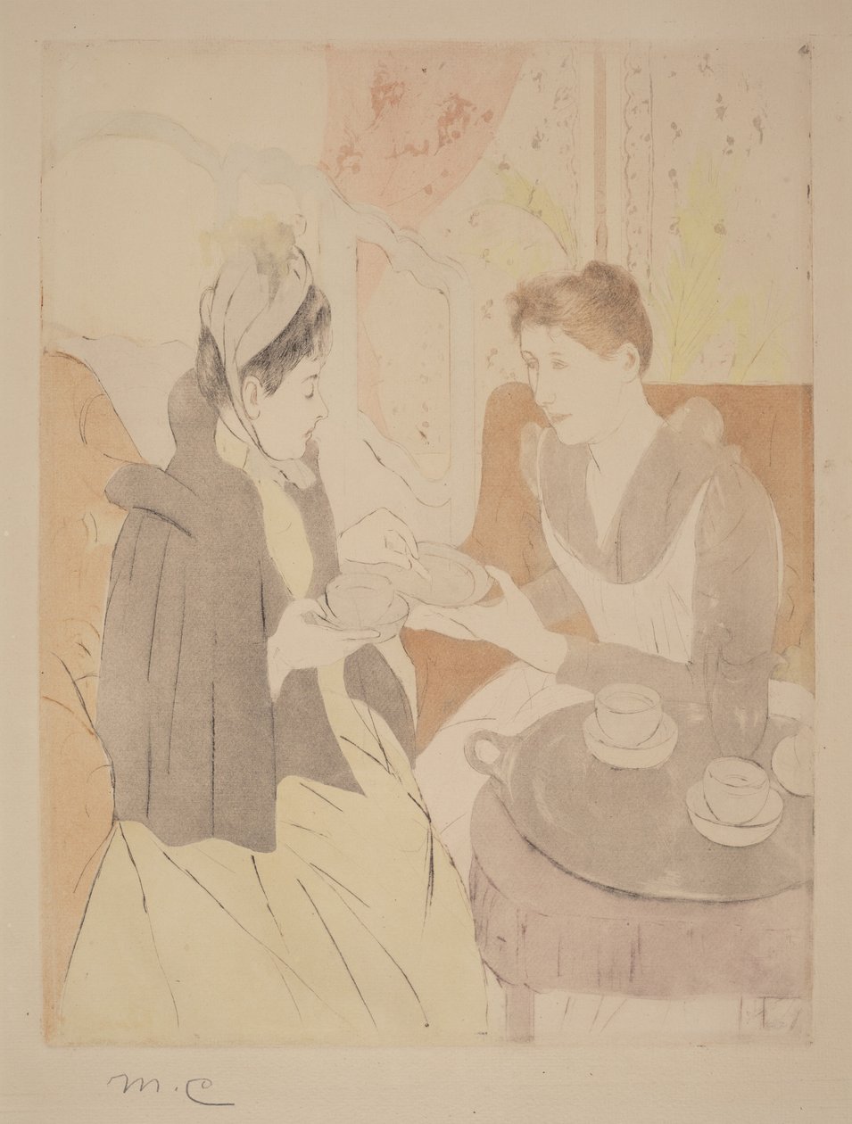 Nachmittägliche Teegesellschaft von Mary Cassatt
