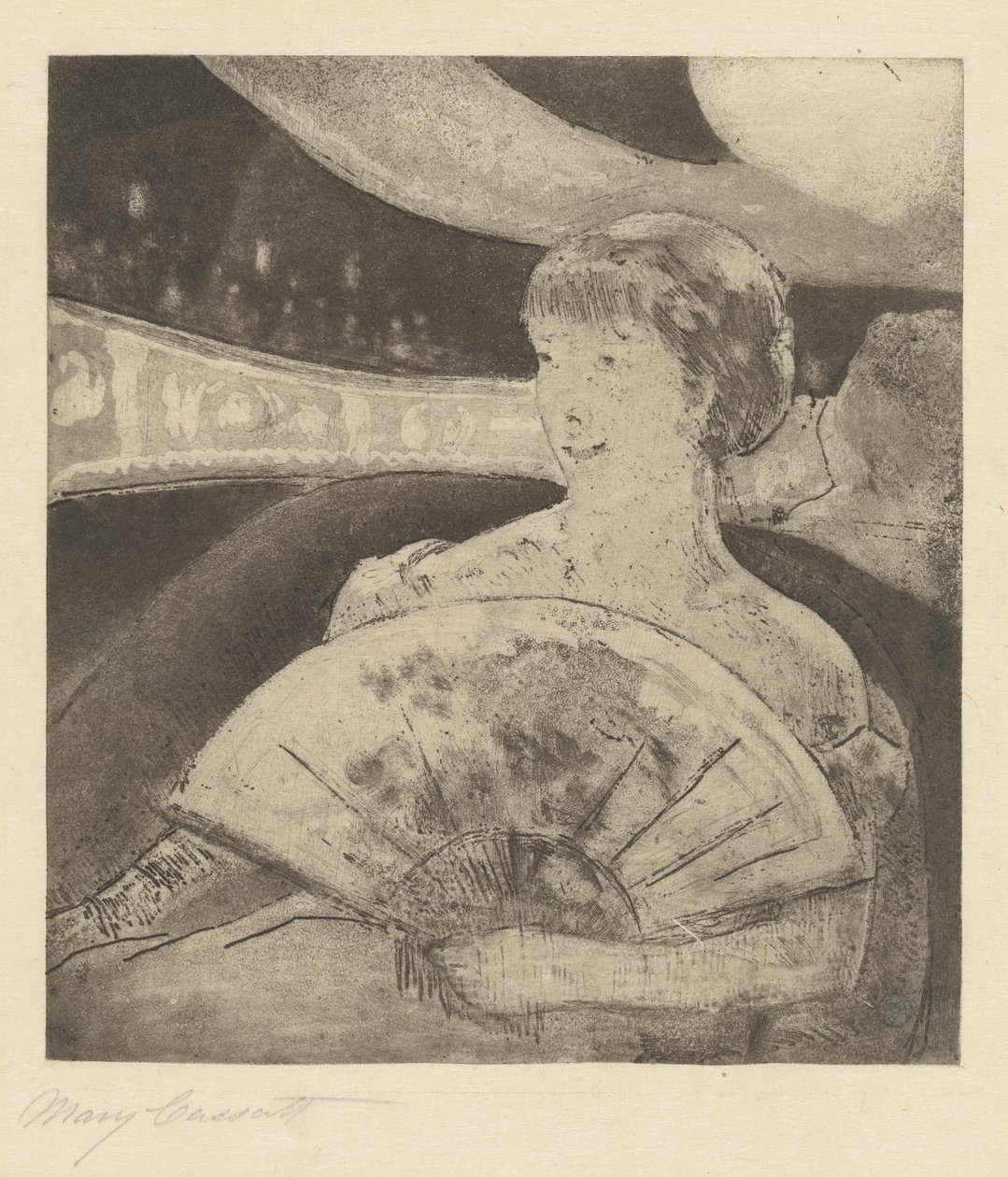 In der Opernloge Nr. 3, ca. 1880 von Mary Cassatt