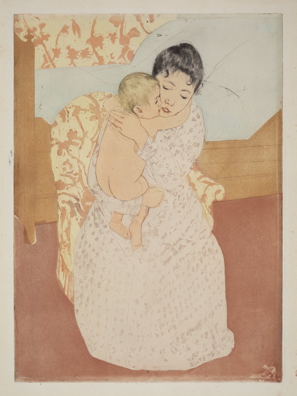 Mütterliche Liebkosung von Mary Cassatt