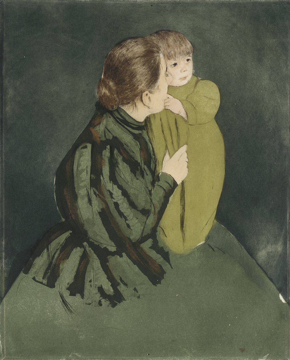 Bäuerin mit Kind von Mary Cassatt