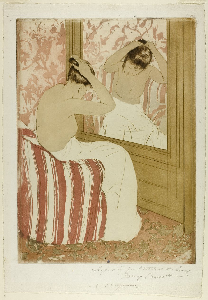 Die Frisur von Mary Cassatt