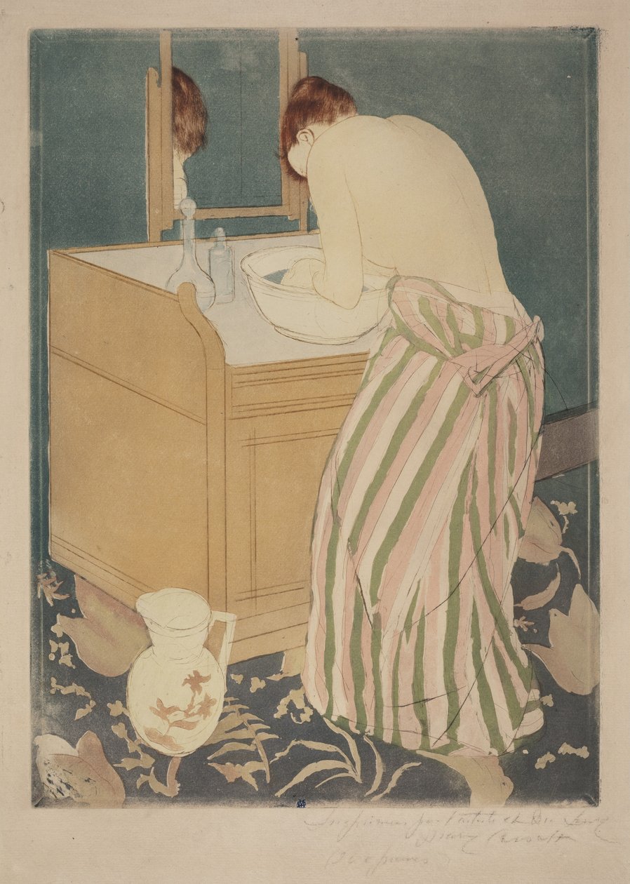 Badende Frau von Mary Cassatt