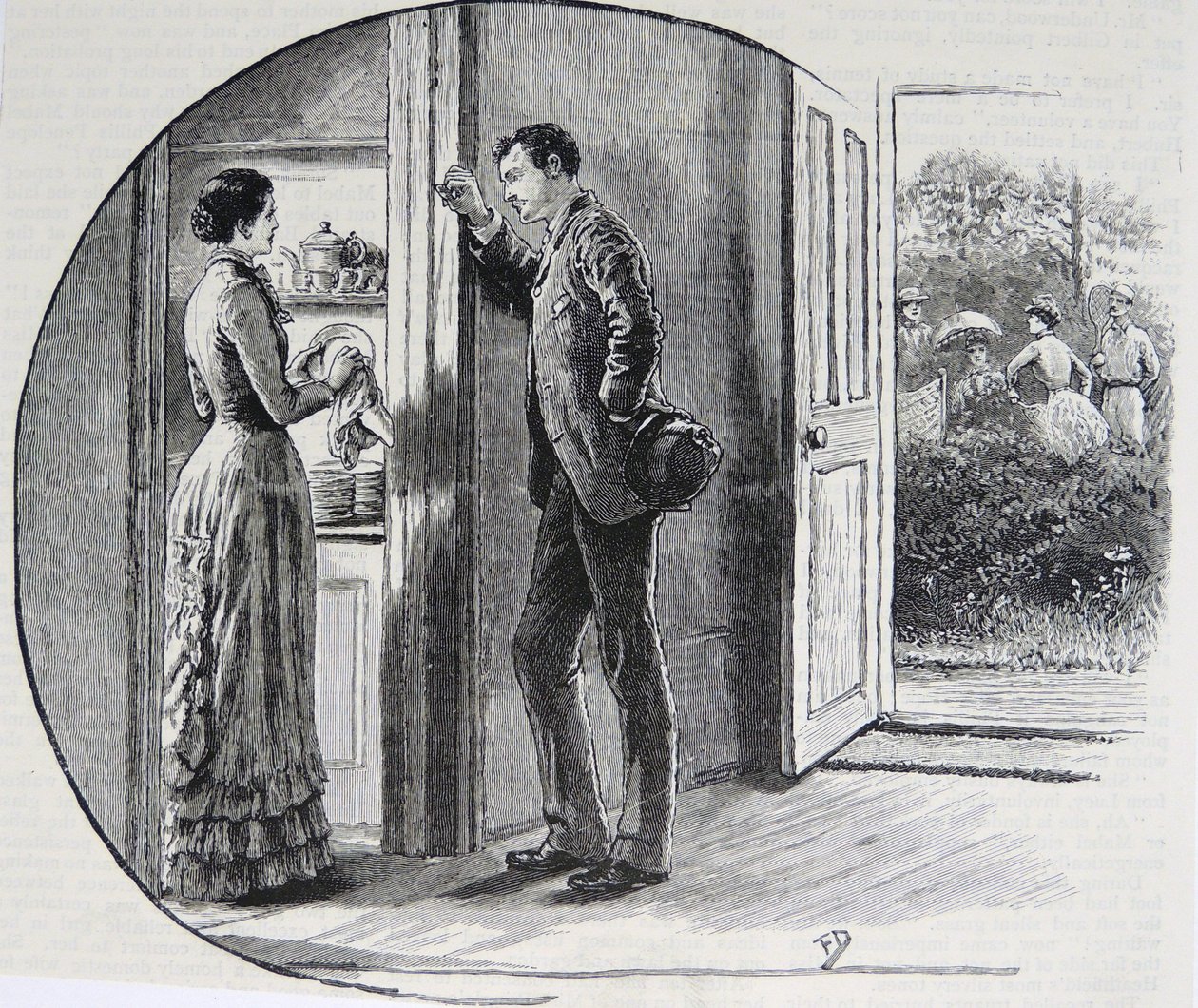 Illustration der Hausfrau von Mary Ellen Edwards