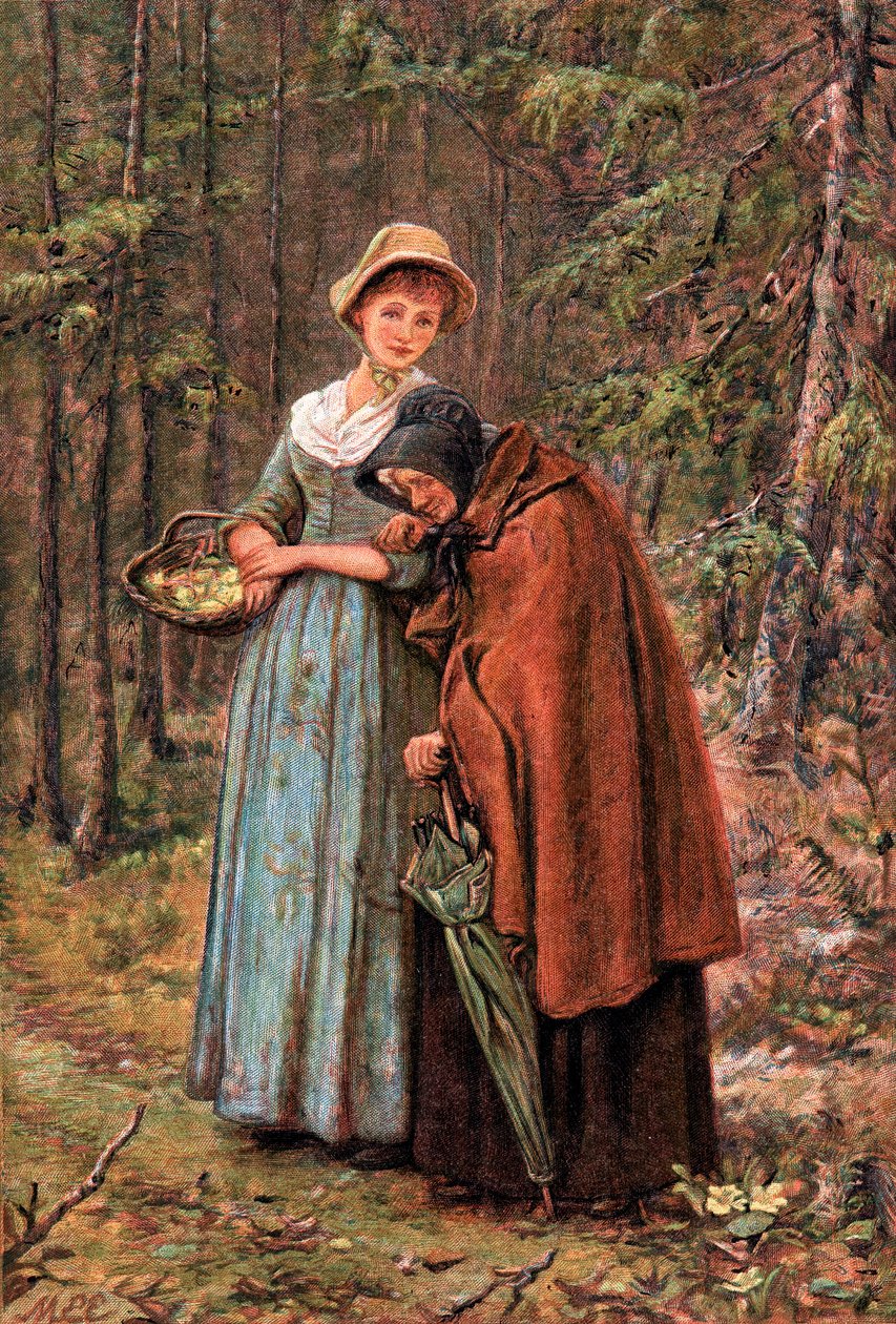 Das grüne Blatt und das verdorrte Blatt, 1887 von Mary Ellen Edwards