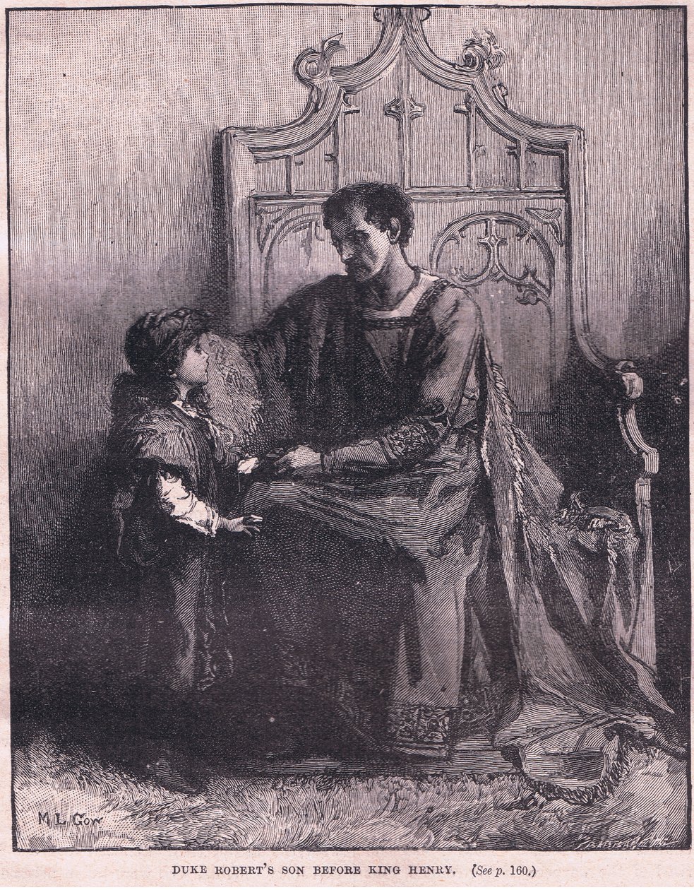 Herzog Roberts Sohn vor König Heinrich, 1106 von Mary L. Gow