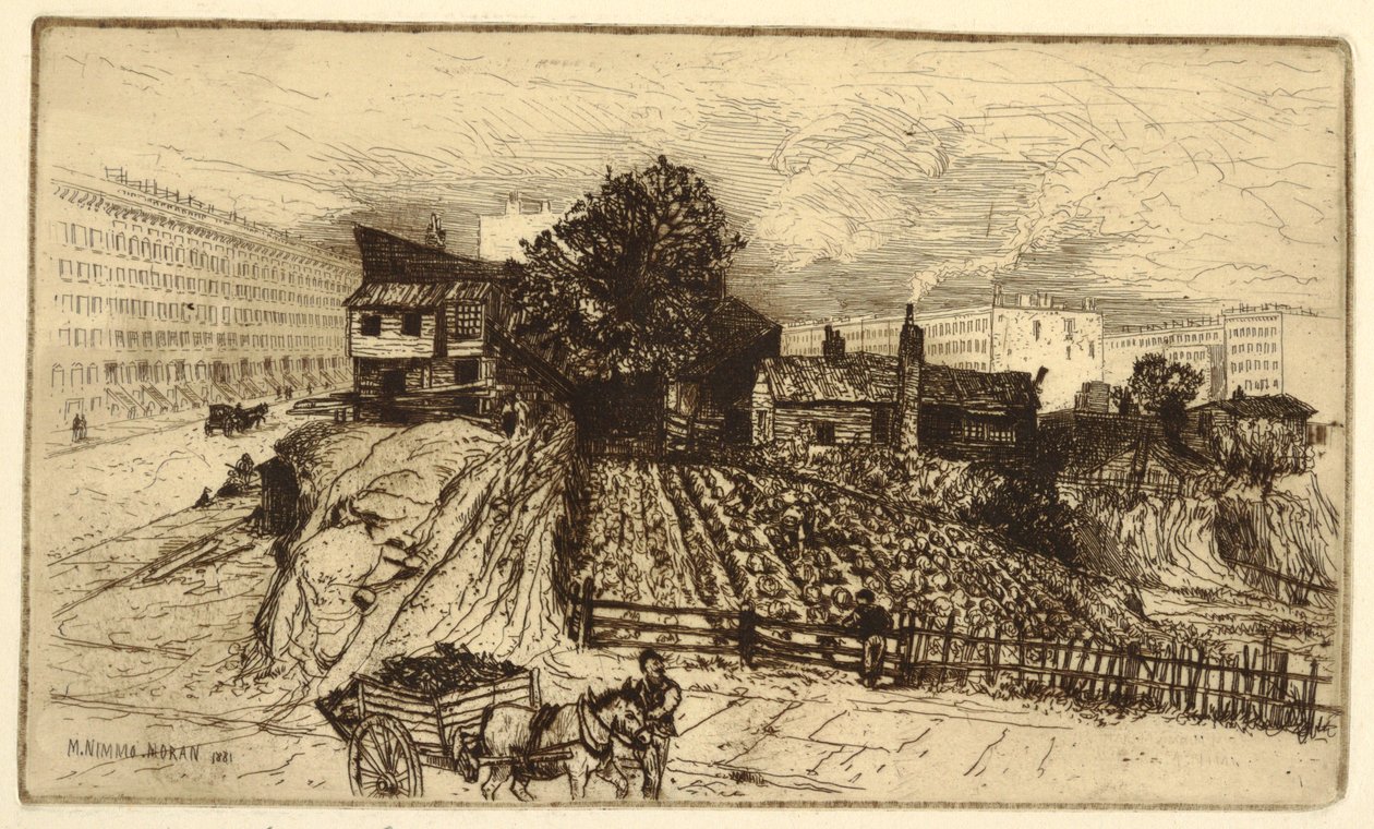 Eine Stadtfarm, New York von Mary Nimmo Moran