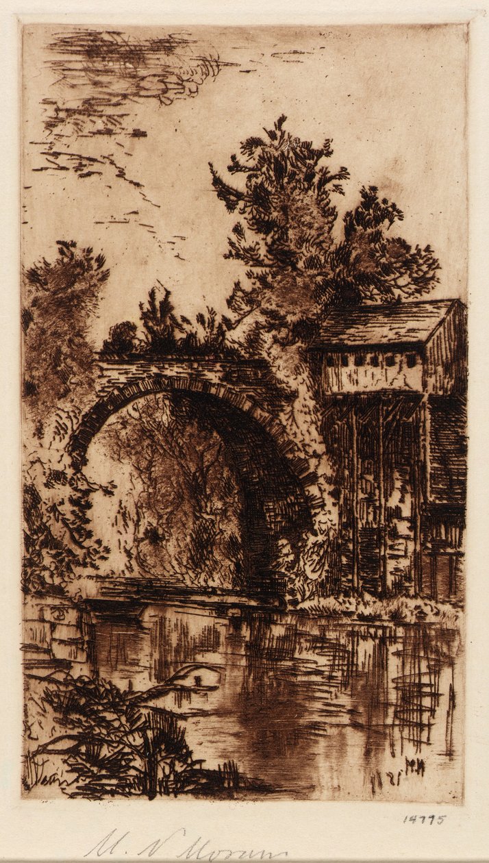 Brücke über den Buskill, Easton, Pa. von Mary Nimmo Moran