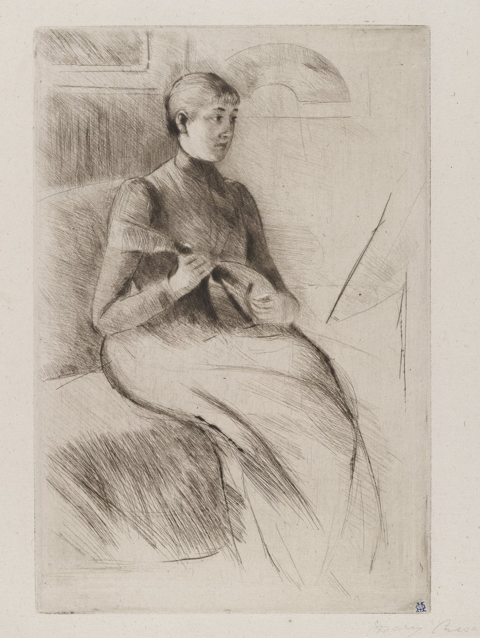 La Mandoline von Mary Stevenson Cassatt