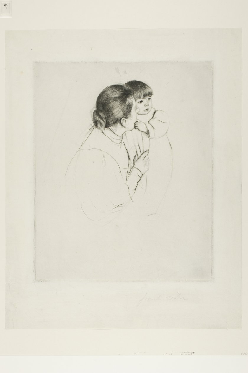 Bäuerin mit Kind von Mary Stevenson Cassatt