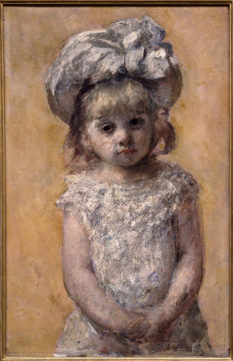 Porträt eines Mädchens im Spitzenkleid. Gemälde von Mary Cassatt (1844-1926) von Mary Stevenson Cassatt