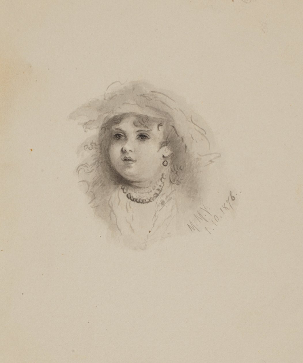 Ohne Titel (Kopf eines Kindes) von Mary Vaux Walcott