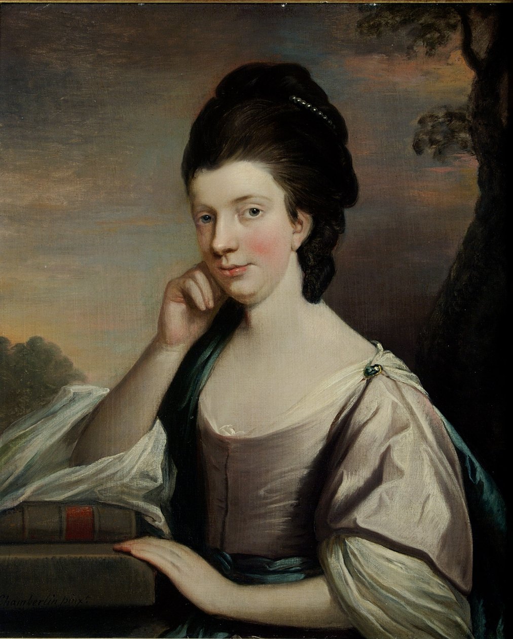 Porträt einer Dame, vermutlich Mrs. Elizabeth Hartley (1751-1824) von Mason Chamberlain