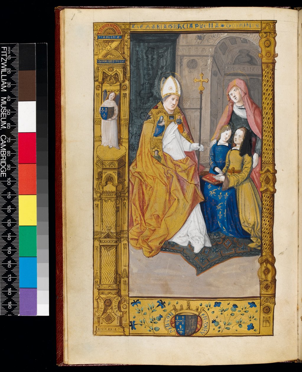 Ms 159, fol 2v Anne von Bretagne wird St. Claude vorgestellt, aus 