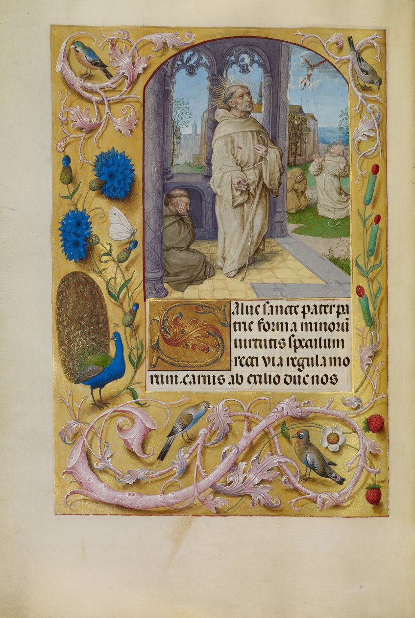 Die Stigmatisation des Heiligen Franziskus von Master of the Lübeck Bible
