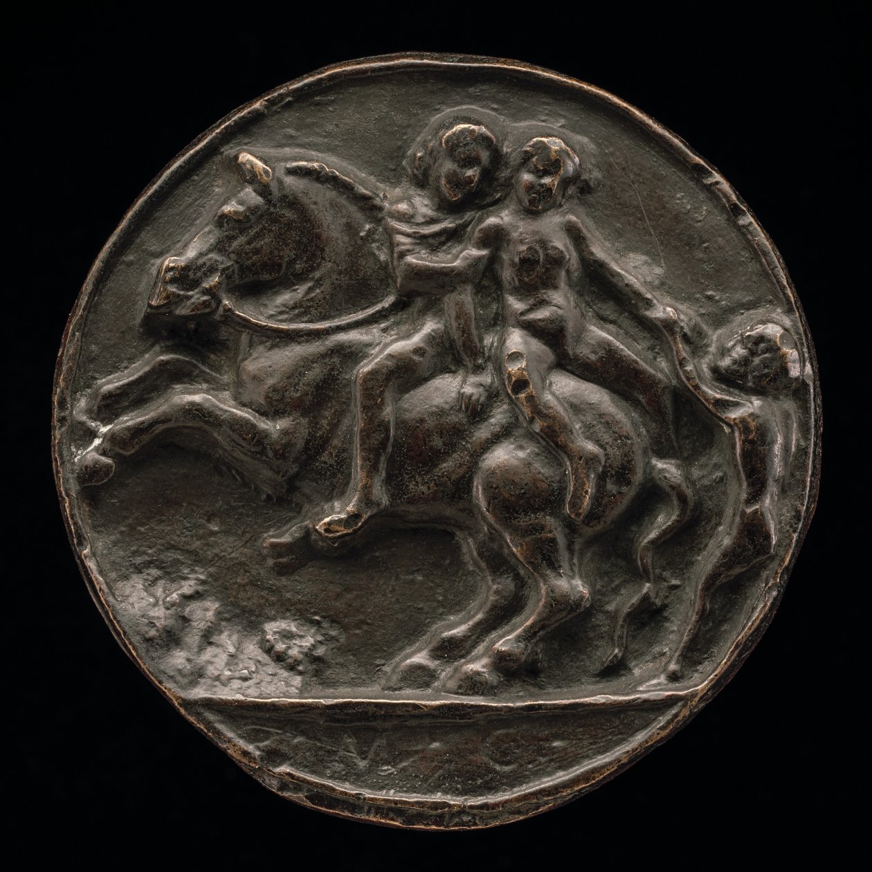 Nymphe von einem Reiter entführt, ca. 1500 von Master M.C.