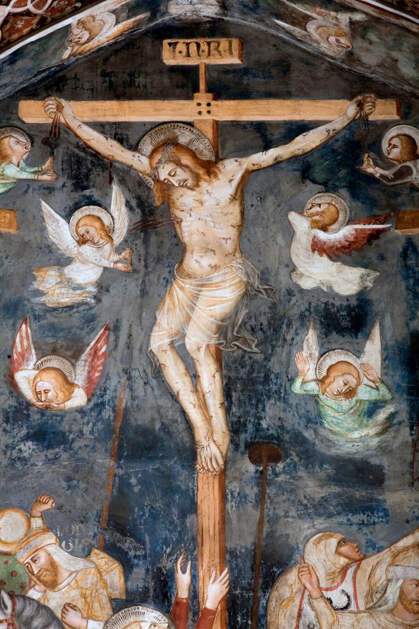 Die Kreuzigung (Detail) von Master Trecentesco of Sacro Speco School