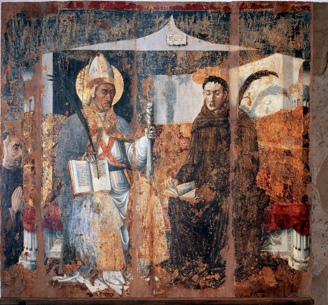 St. Eleutherius von Tournai und St. Placidus von Master of Cesio