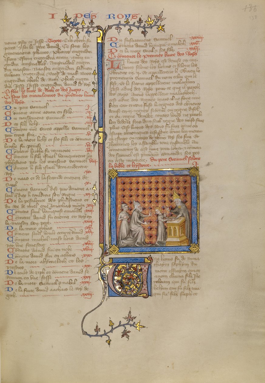 Samuel vor Eli dem Priester von Master of Jean de Mandeville