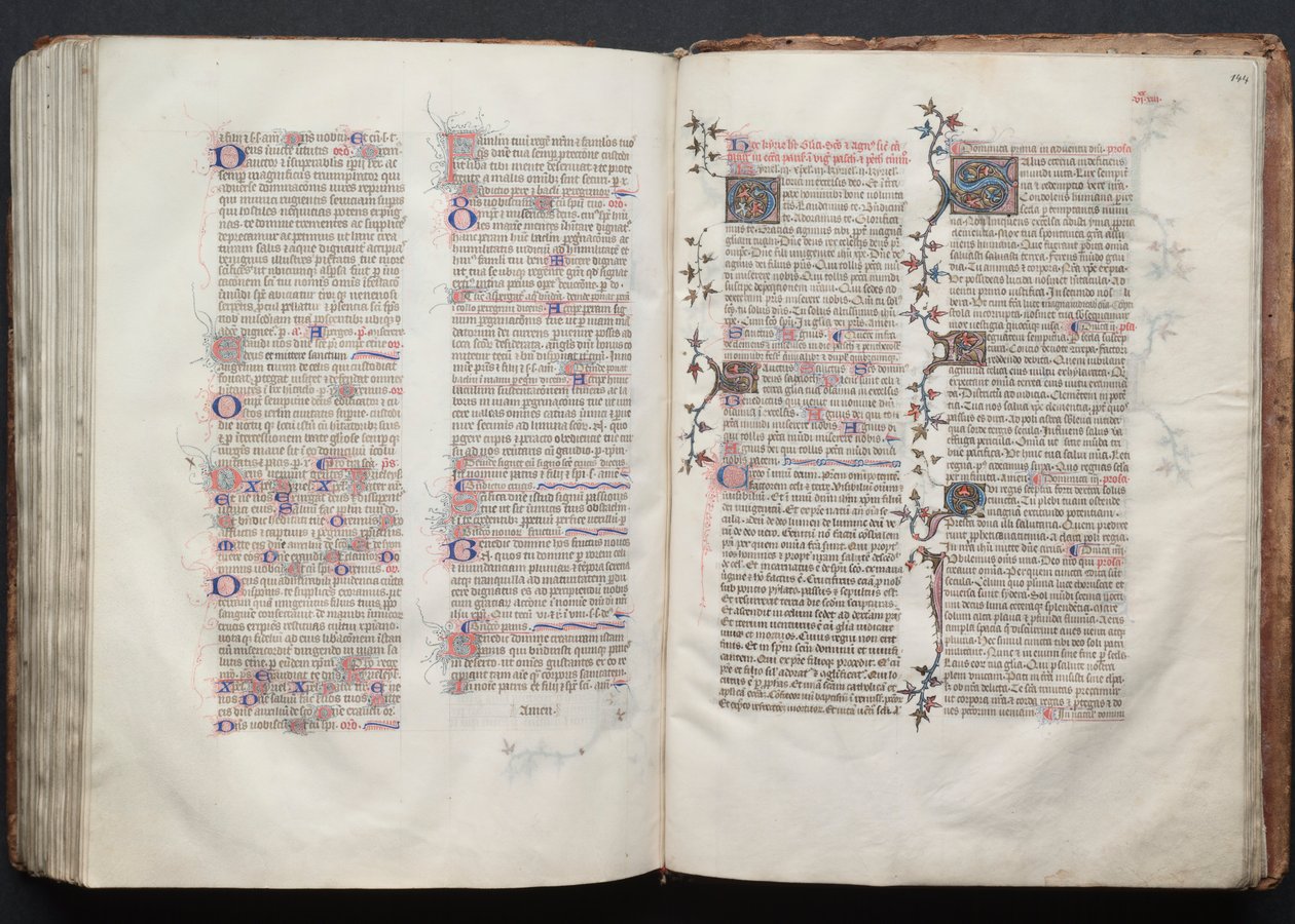Das Gotha Missale: Fol. 144r, Text von Master of the Boqueteaux