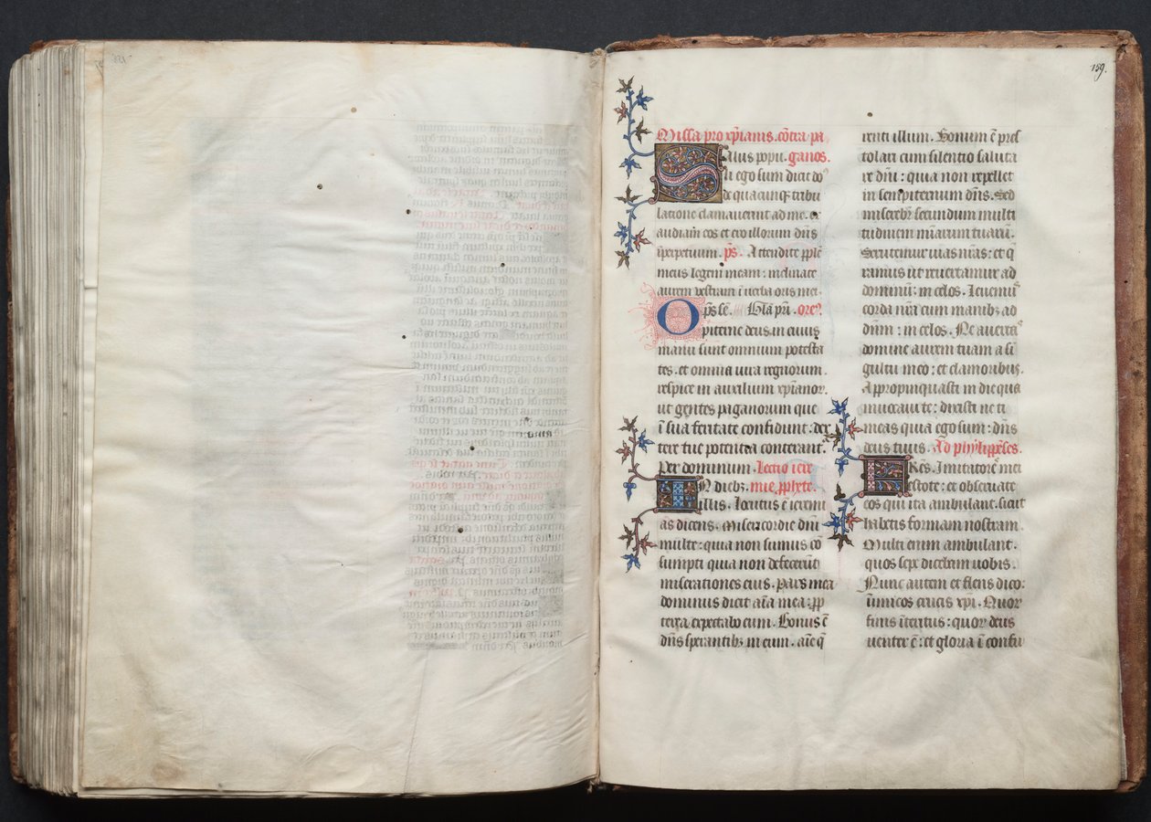 Das Gotha Missale: Fol. 159r, Text, ca. 1375 von Master of the Boqueteaux