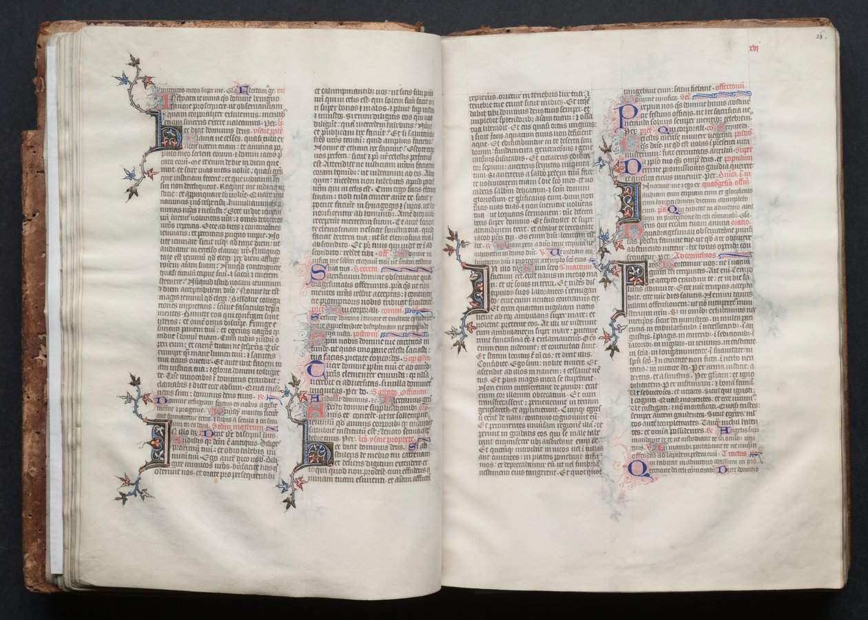 Das Gotha Missale: Fol. 26r, Text von Master of the Boqueteaux