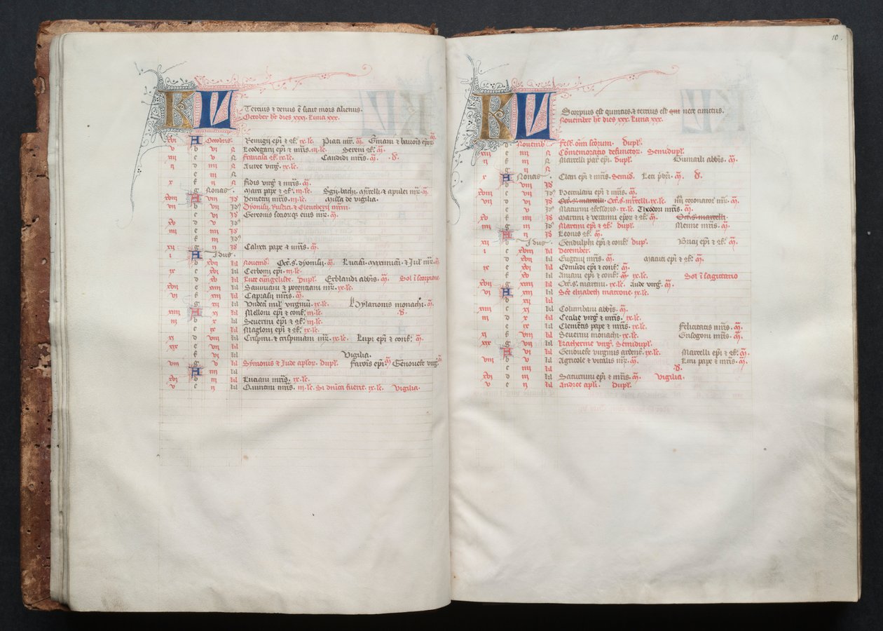 Das Gotha Missale: Fol. 9v, Text von Master of the Boqueteaux