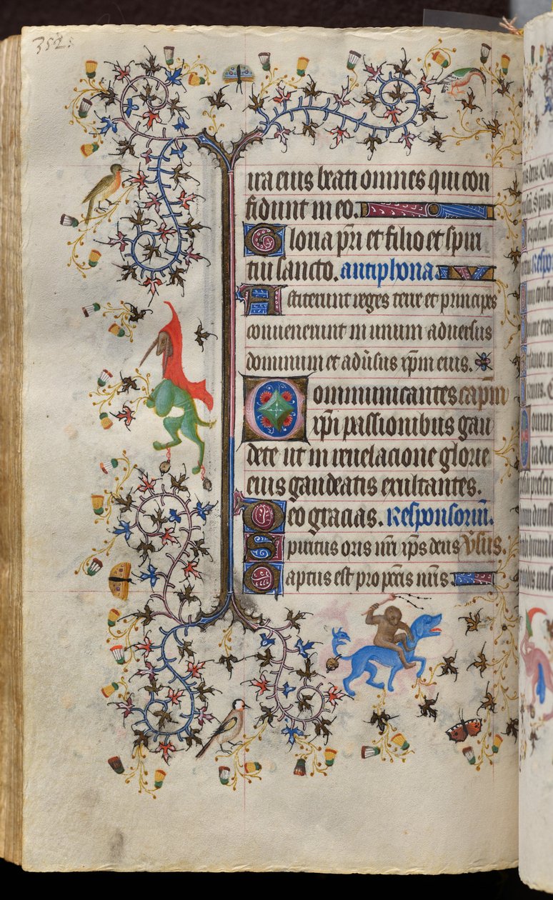 Stundenbuch von Karl dem Edlen, König von Navarra (1361-1425): fol. 171v, Text von Master of the Brussels Initials and Associates