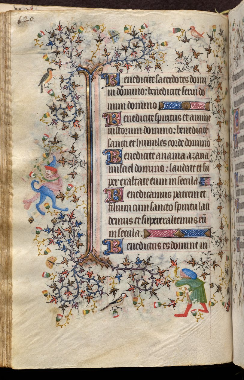 Stundenbuch von Karl dem Edlen, König von Navarra (1361-1425): fol. 60v, Text von Master of the Brussels Initials and Associates