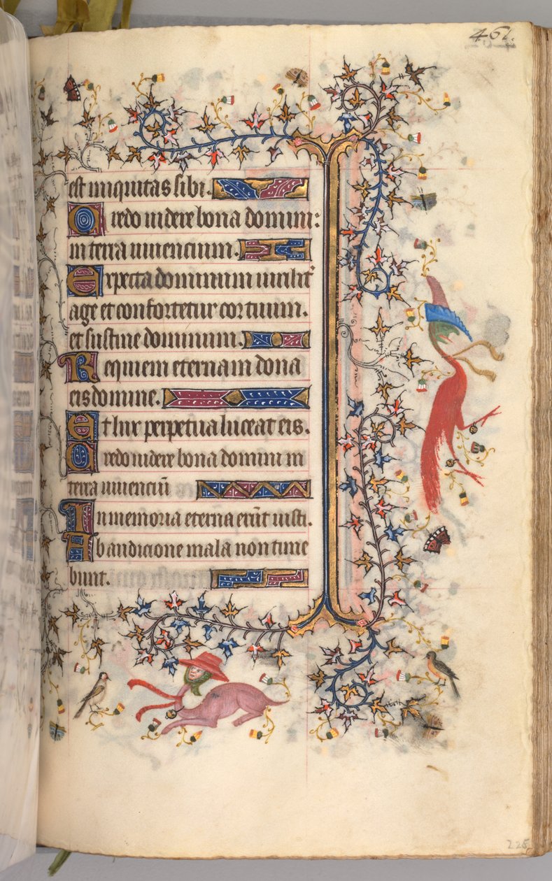 Stundenbuch von Karl dem Edlen, König von Navarra 1361-1425: fol. 225r, Text, um 1405 von Master of the Brussels Initials and Associates