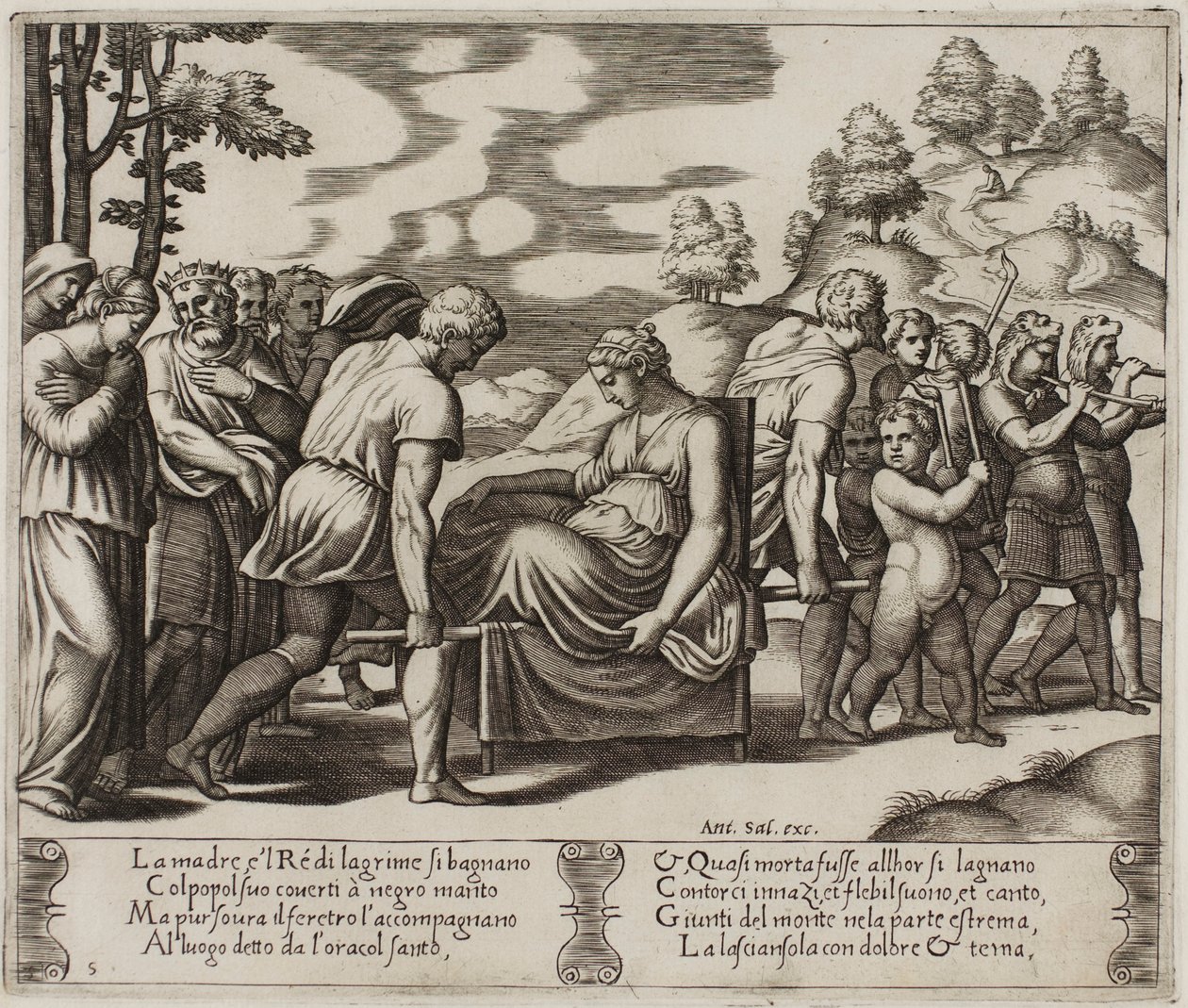 Psyche wird... zu einem verlassenen Berg gebracht von Master of the Die