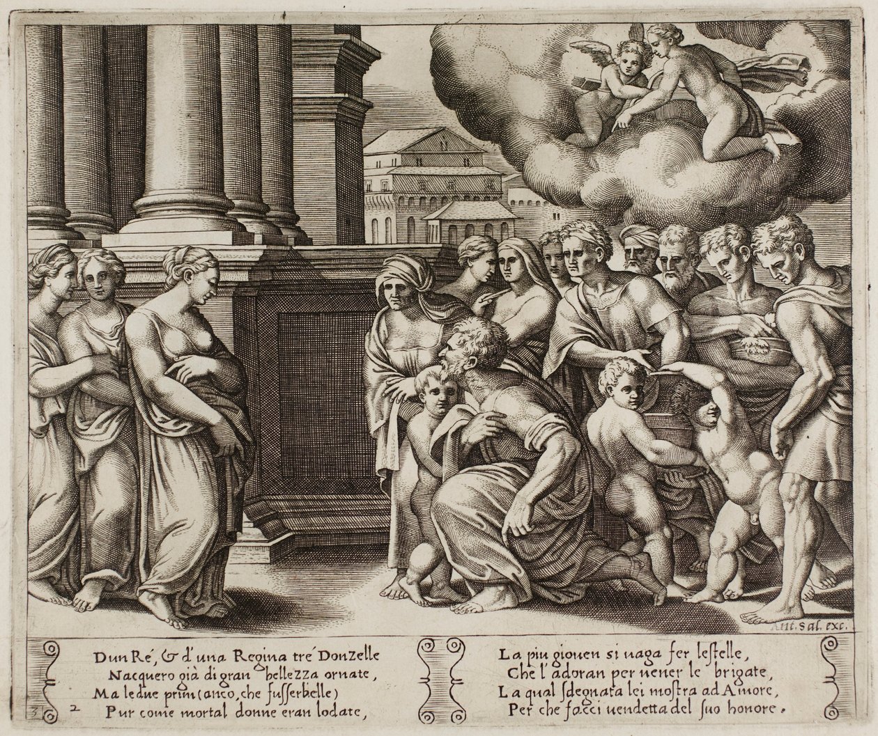 Das Volk erweist Psyche göttliche Ehren von Master of the Die
