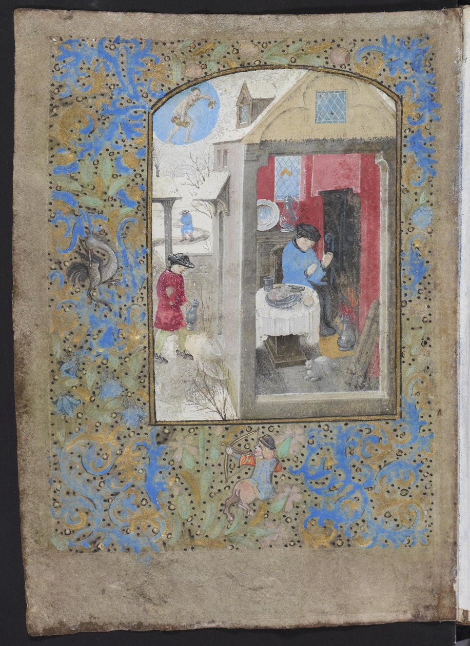 Dresdner Gebetbuch, Monat Januar von Master of the Dresden Prayer Book