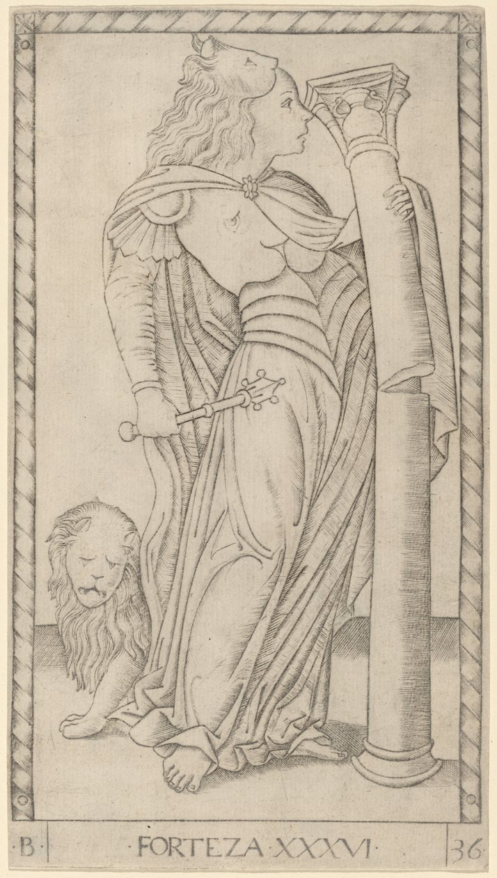 Tapferkeit von Master of the E Series Tarocchi