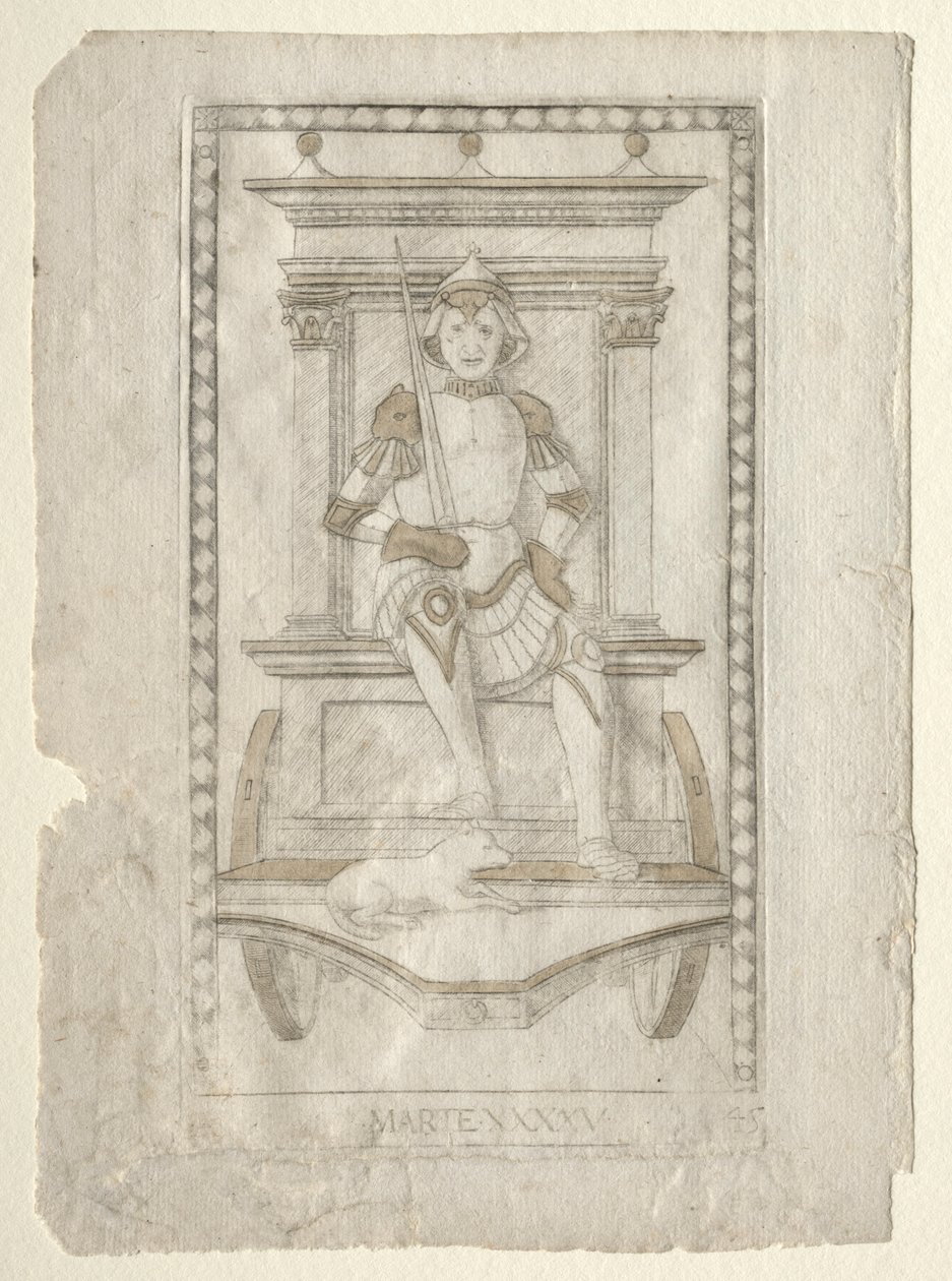 Mars aus den Tarocchi, Serie A: Firmamente des Universums, Nr. 45 von Master of the E Series Tarocchi
