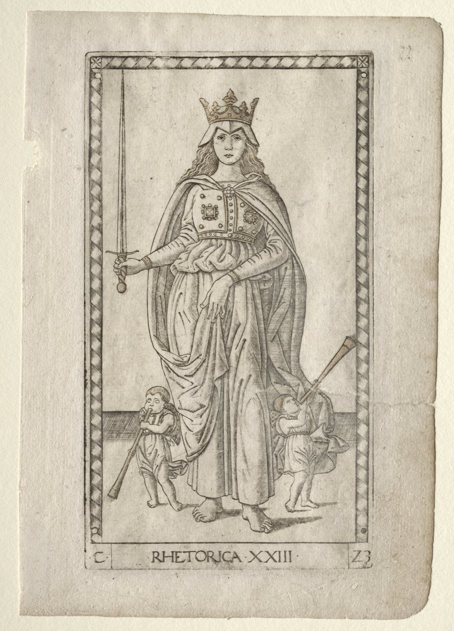 Rhetorik (aus der Tarocchi-Serie C: Freie Künste, #23) von Master of the E Series Tarocchi