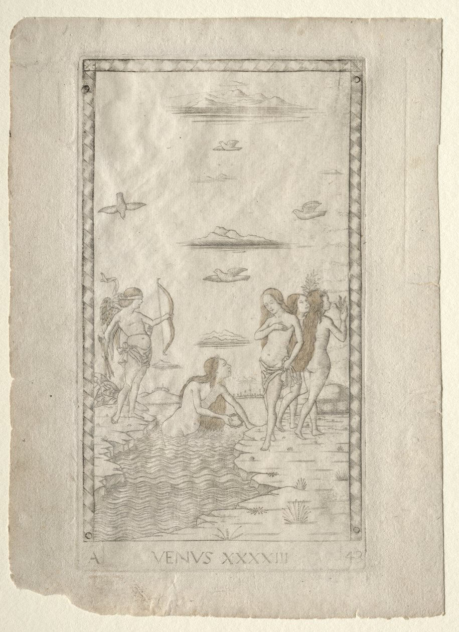 Venus aus den Tarocchi, Serie A: Firmamente des Universums, #43 von Master of the E Series Tarocchi