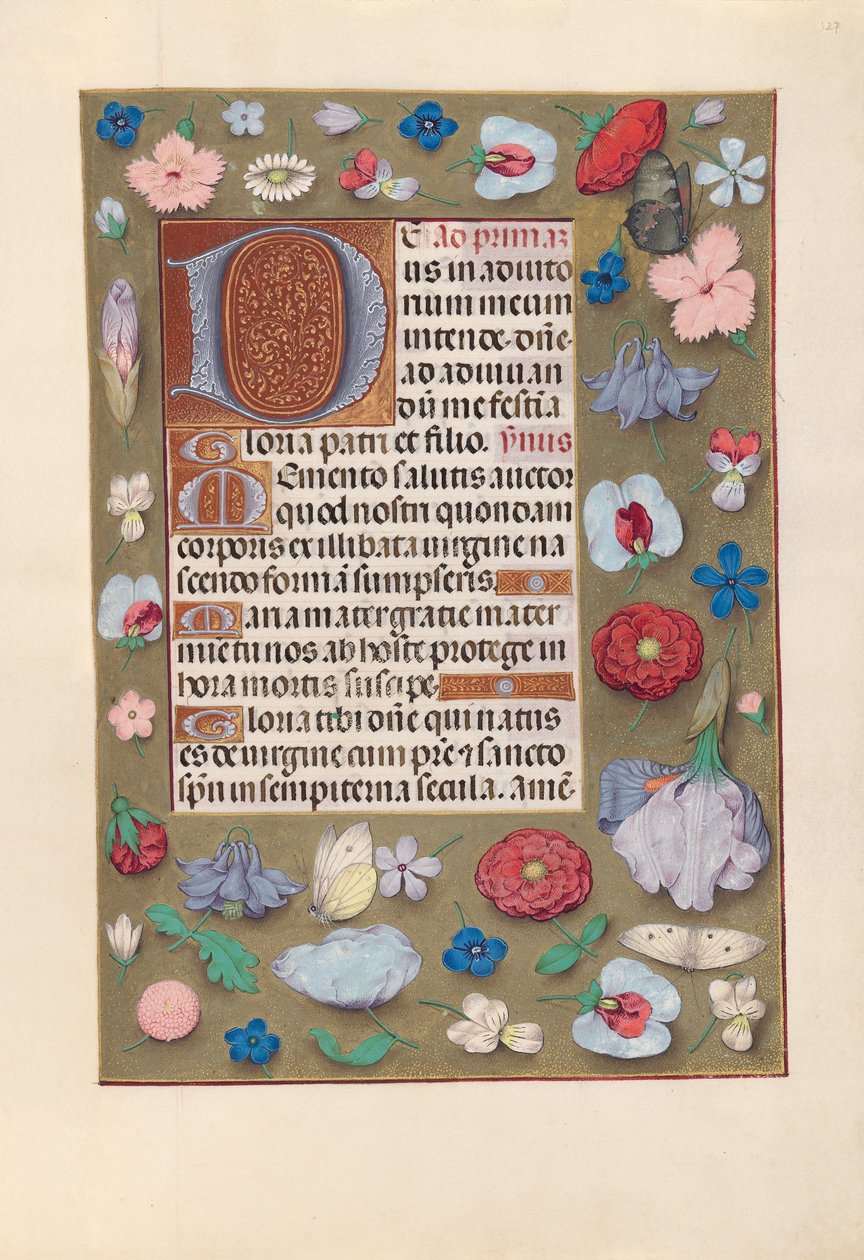Stunden der Königin Isabella der Katholischen, Königin von Spanien: Fol. 127r, um 1500 von Master of the First Prayerbook of Maximillian