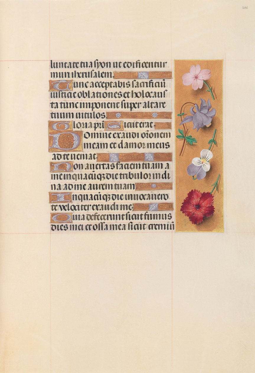 Stundenbuch der Königin Isabella der Katholischen, Königin von Spanien: Fol. 206r, ca. 1500 von Master of the First Prayerbook of Maximillian